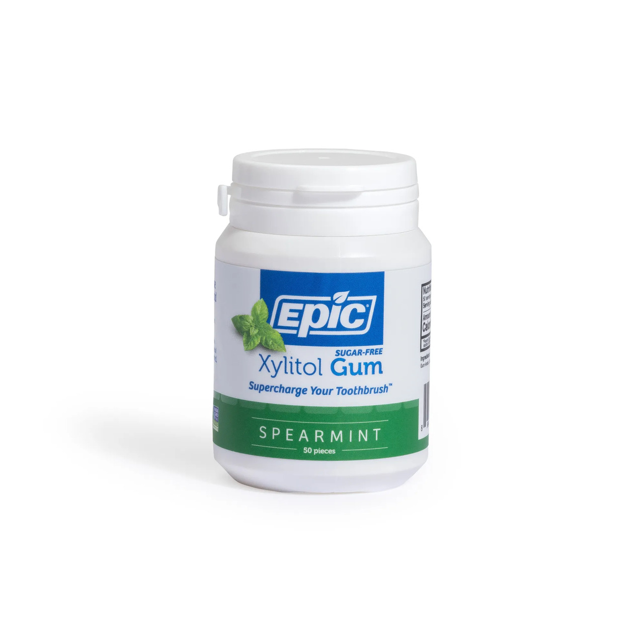 Epic Xylitol Spearmint Gum (50 Pieces)